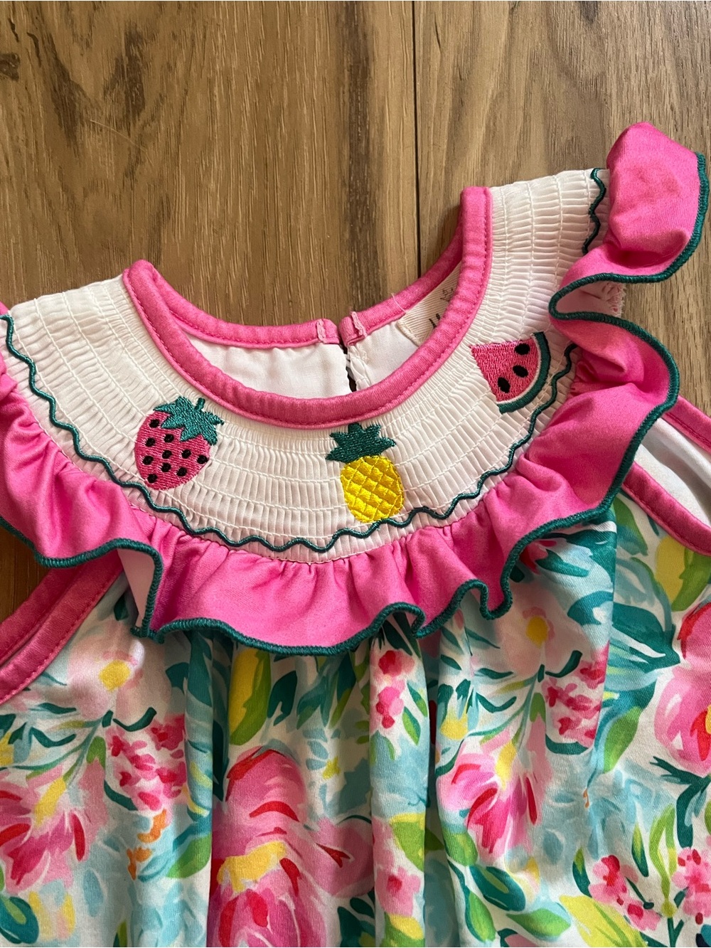 Floral Ruffle Tank Dress - Picture 2 of 3